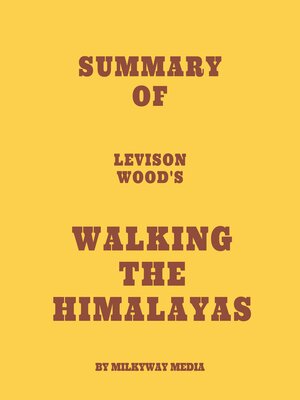 cover image of Summary of Levison Wood's Walking the Himalayas
